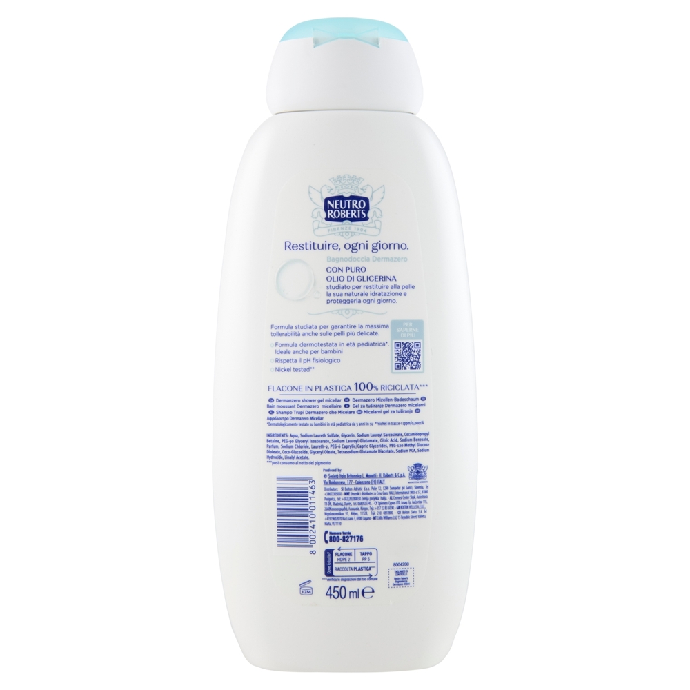 Neutro Roberts DermaZero Micellare Bagnodoccia 450 ml